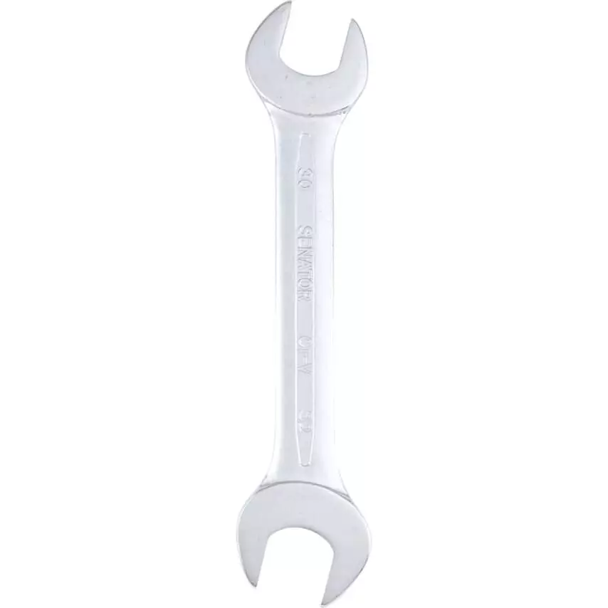 Senator Open Ended Spanner 8x10 mm Spanner Size Nickel Chrome Plated Finish Chrome Vanadium Steel, SEN5825238D