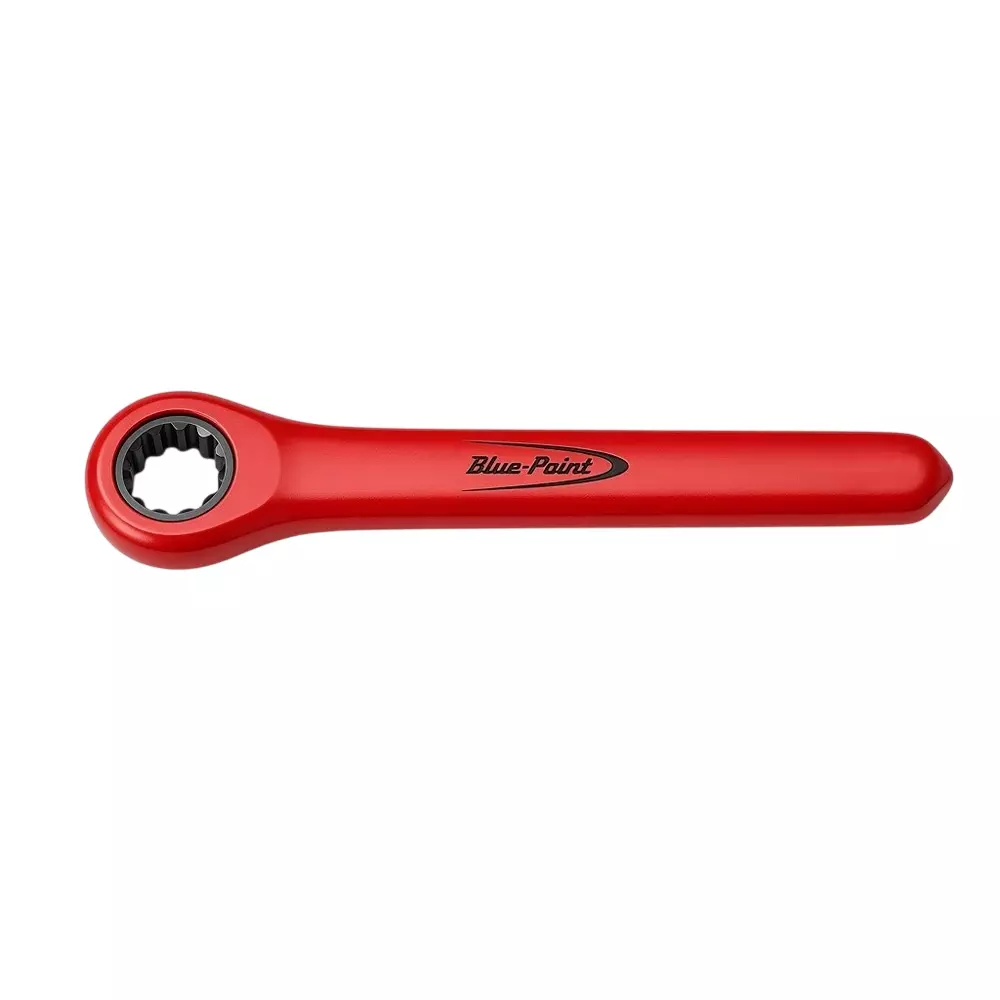 Blue-Point 8 mm Insulated Ratchet Ring Spanner with 10000 V Withstanding Voltage in Red Color, BLPIRRS8