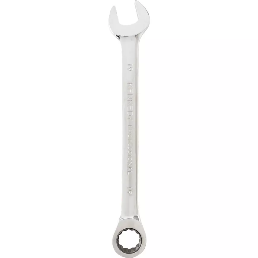 Kennedy-Pro 19mm Mirror Finish Professional Ratchet Combination Spanner KEN5822176K