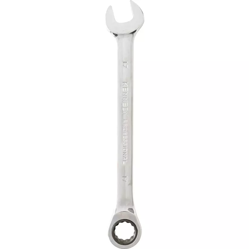 Kennedy-Pro 17mm Mirror Finish Professional Ratchet Combination Spanner KEN5822174K