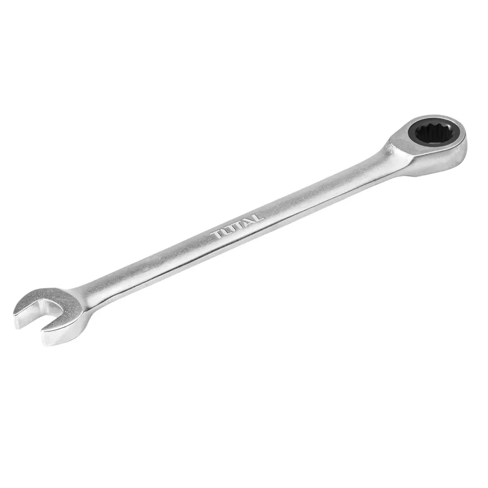 Total Ratchet Spanner Silver Chrome Plated, Matt Finish 9 mm Size and 150 mm Length, TCSPAR091