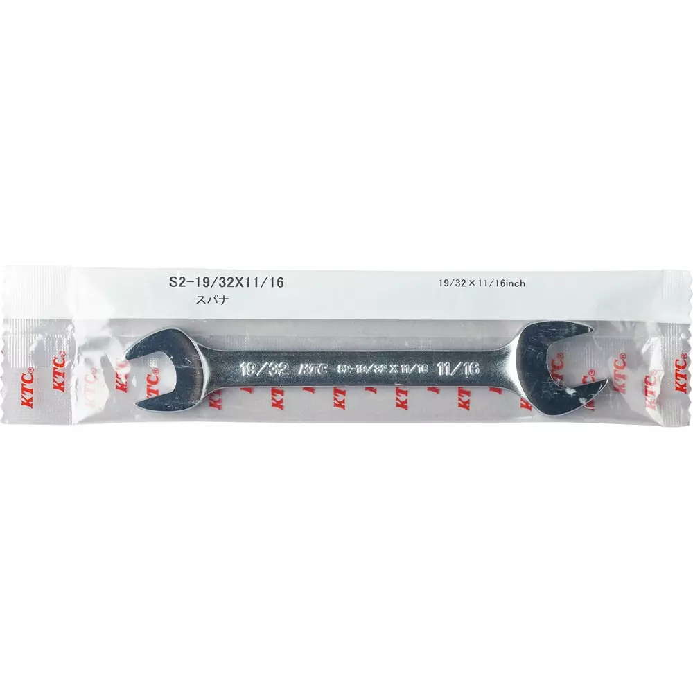 Ktc Open End Spanner (19/32x11/16 Inch) 175 mm Length, S2-19/32x11/16