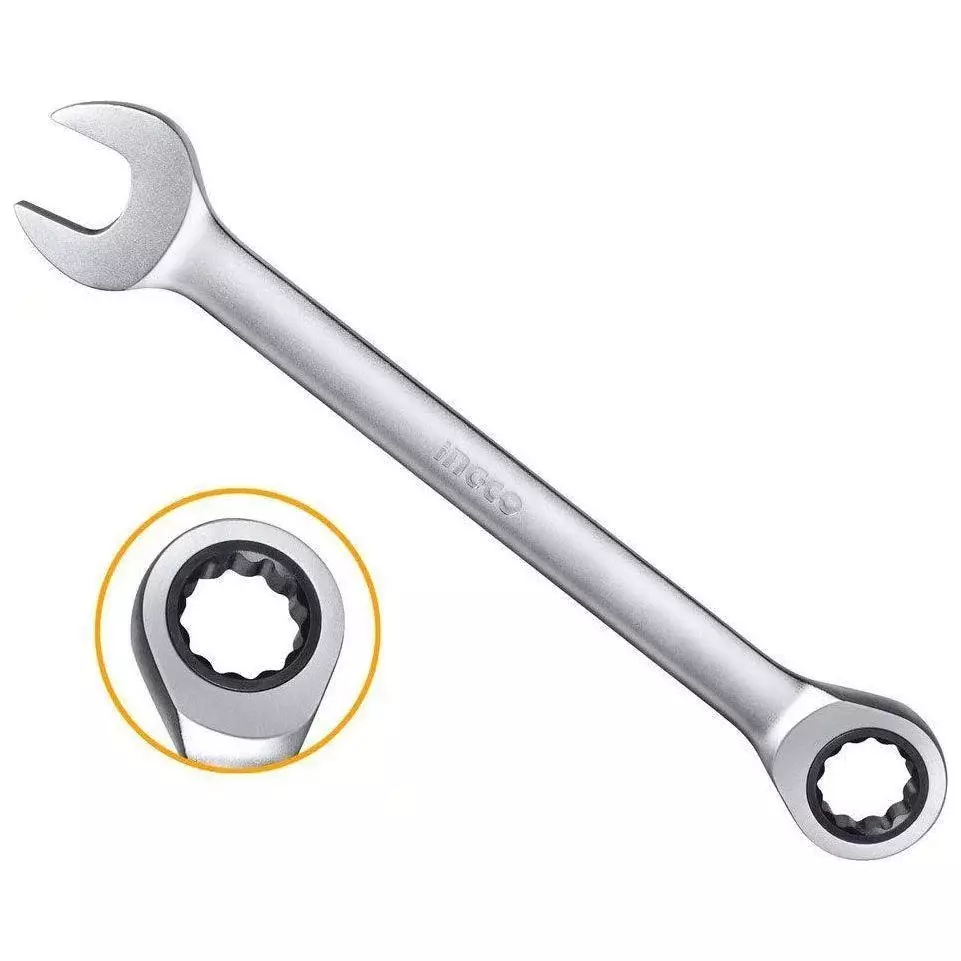 ingco-ratchet-spanner-140-mm-length-chrome-plated-matt-finish-finish-72-t-chromium-vanadium-steel-hcspar071