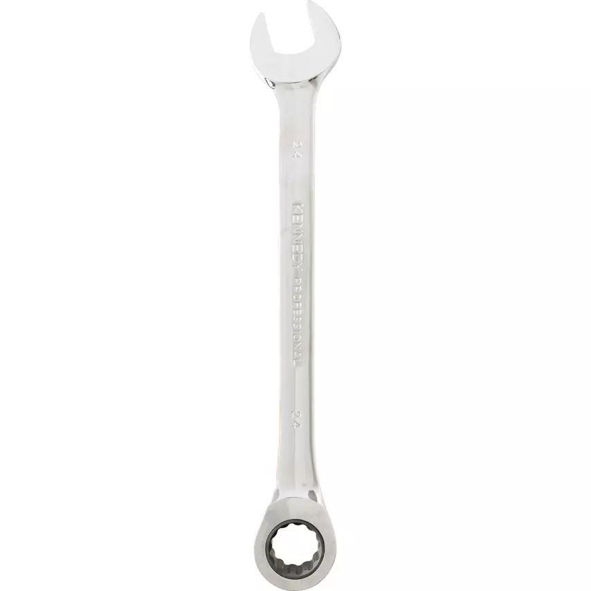 Kennedy-Pro 24mm Mirror Finish Professional Ratchet Combination Spanner KEN5822179K