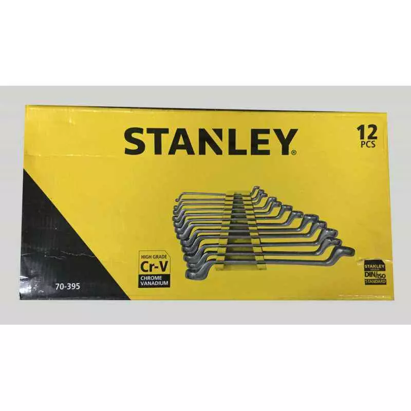 STANLEY Shallow Offset BI-Hex Ring Spanner Set, 70-395E (Pack of 12)