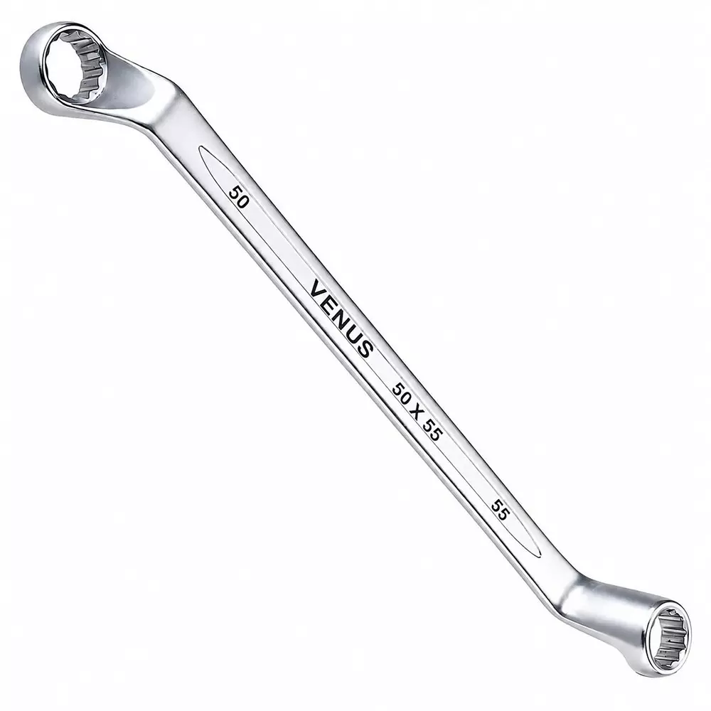 venus-heavy-duty-ring-spanner-silver-12-point-ring-chrome-vanadium-steel-mirror-chrome-plated-50x55-mm-size-for-automove-industrial-use-ring-spanner-50x55