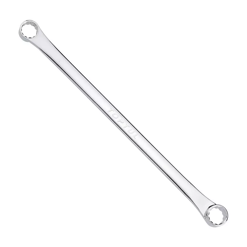 Toptul Flat Type Extra-Long DoubleRing Wrench Chrome Plated 10x12 mm Size and 300 mm Length, AAAP1012