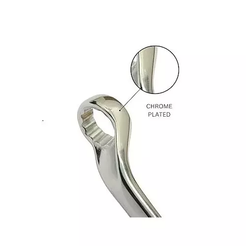 venus-heavy-duty-offset-ring-spanner-silver-12-point-ring-chrome-vanadium-steel-mirror-chrome-plated-32x36-mm-size-for-automove-industrial-use-ring-spanner-32x36