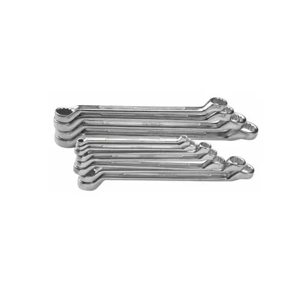 Link 67x2022 mm Ring Spanner Chrome Vanadium Steel, 601332760008 (Set of 8)