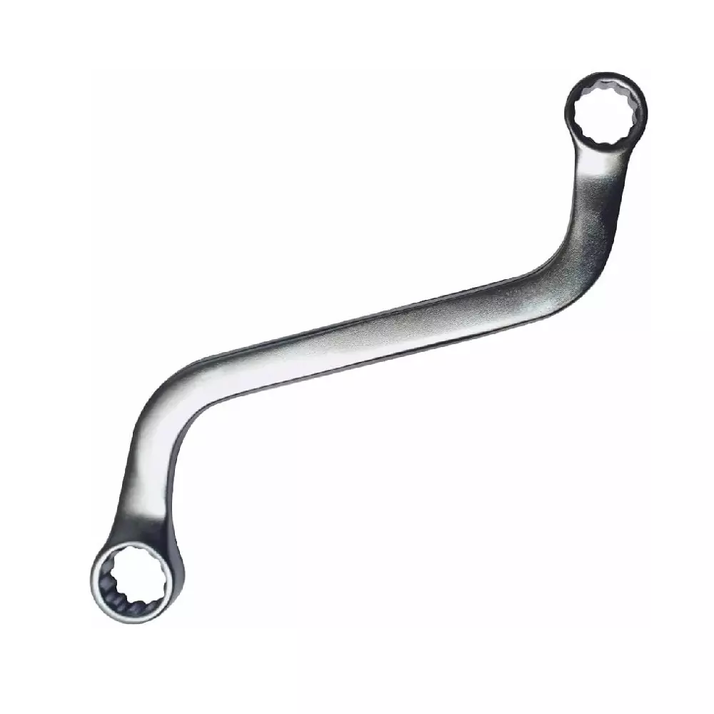Eastman S-Type Wrench Ring Spanner Silver Chrome Vanadium Steel 18x19 mm Chrome Plated, FDRSSTCP1819