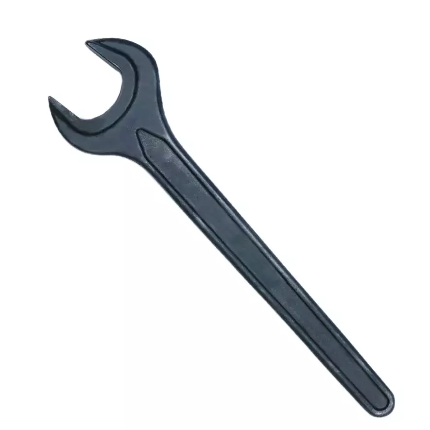 Ajay 24 mm Carbon Steel Black Finish Hardened & Tempered Single Open End Spanner, AJ-113