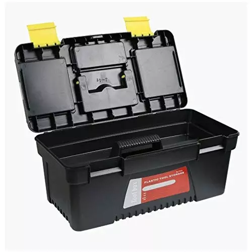 ATOZSHOP11 Double Layer Plastic Toolbox 317.5 mm (12.5 inch) for Auto Repair & Electricians