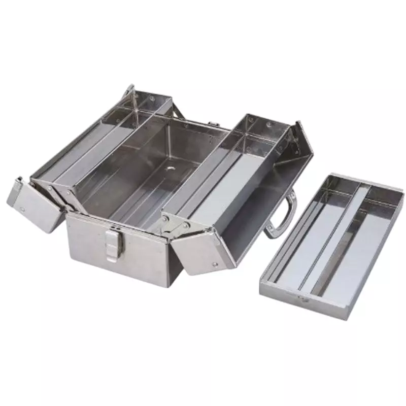 TONE Tool Case Austenitic Stainless Steel Silver 433x220x245 mm, SBX120