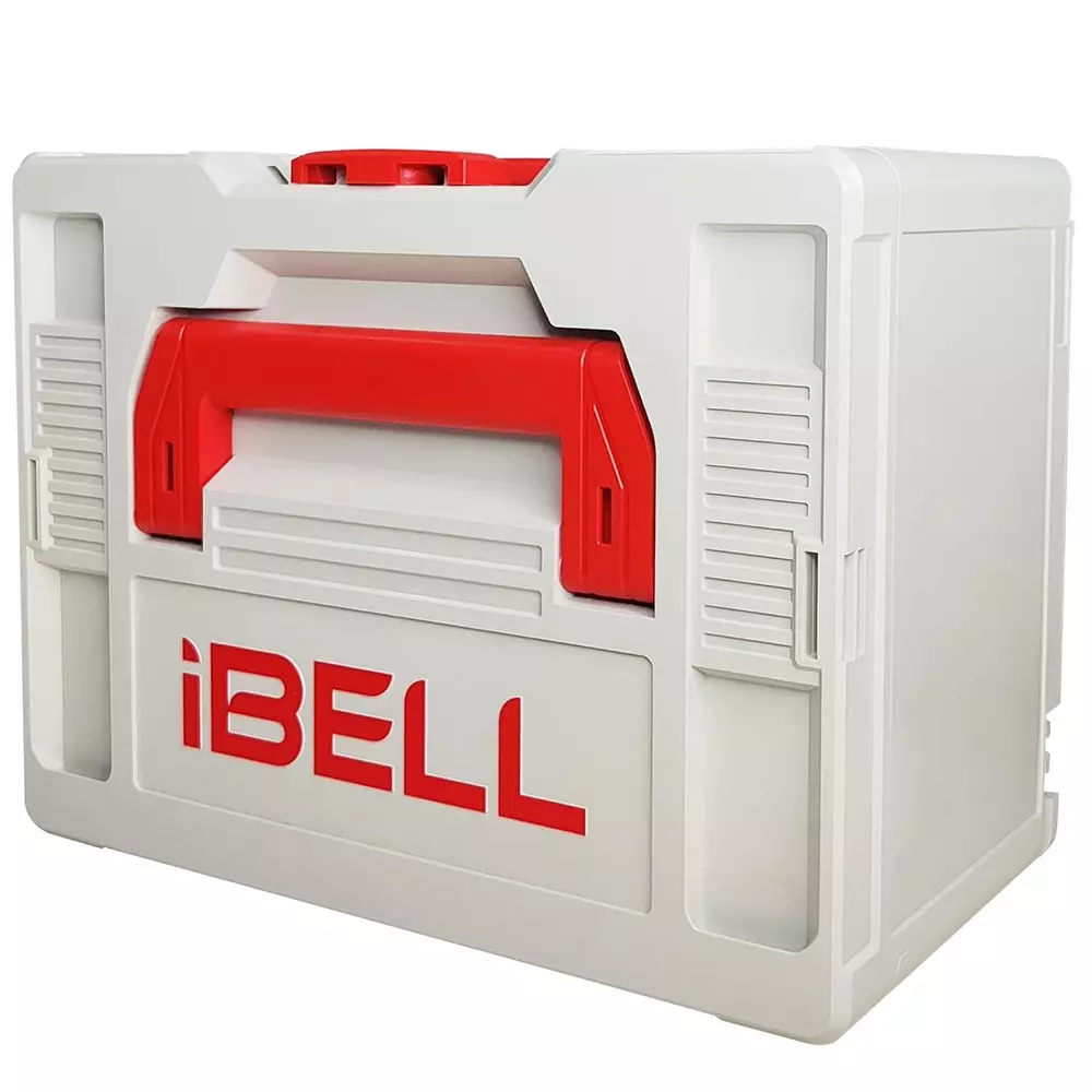IBELL Stackable Tool Storage Box PC+ABS 40 Kg Load Capacity with Ergonomic Handle, TB215-1