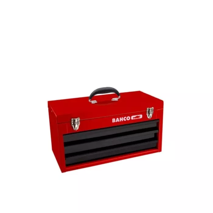 Bahco 1483 Series 3 Drawers Metal Tool Box  523 x 260 x 334 mm, 1483K3RB