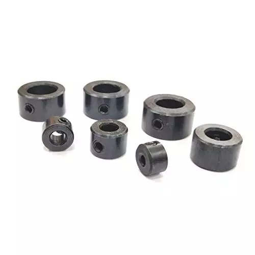 Assorts Imperial Size Set Drill Stopper Collar Set with Allen Wrench Alloy Steel 3, 5, 6,8,10,11 and 12 mm (Pack of 7)