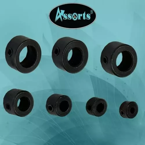 Assorts Metric Size Set Drill Stopper Collar Set with Allen Wrench Alloy Steel 3, 5, 6,8,10,11 and 12 mm (Pack of 7)