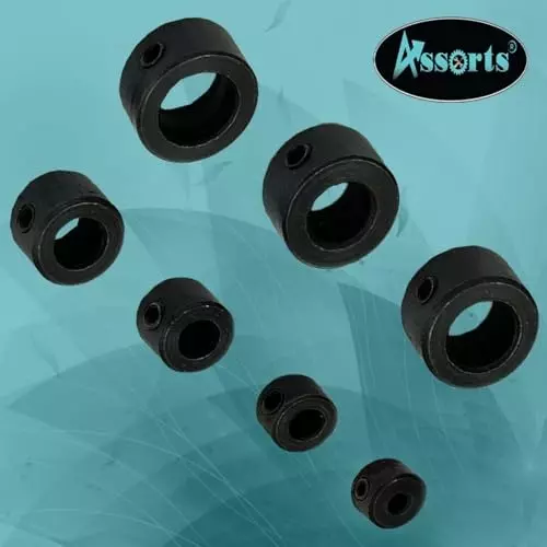 Assorts Metric Size Set Drill Stopper Collar Set with Allen Wrench Alloy Steel 3, 5, 6,8,10,11 and 12 mm (Pack of 7)