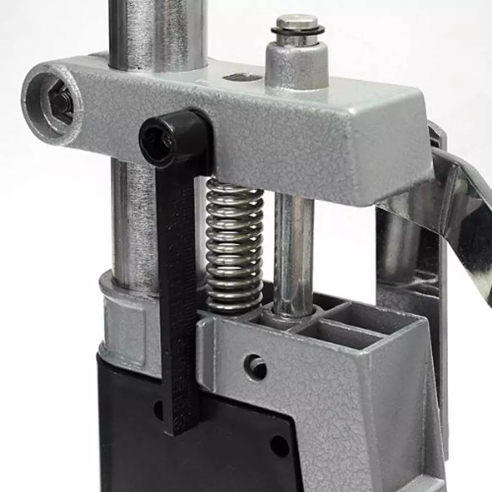 Saente Hand Drill Stand Without Drill Machine 44 mm (1.7 inch) Chuck Size Aluminium Base Black & Silver