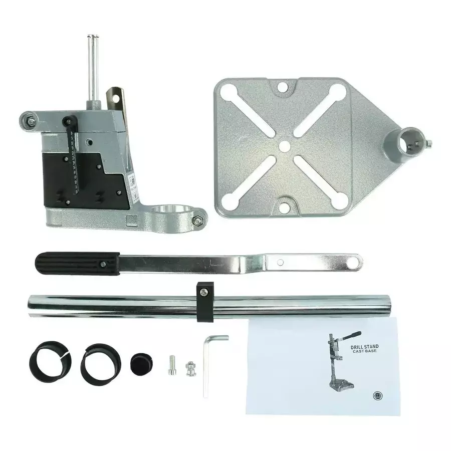 GTH Hand Operated Drill Stand Aluminum Alloy Base + Solid Column Bar 43 mm Chuck Size, EL-SD13