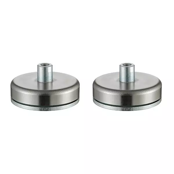 RS PRO Magnet 16 mm Length 7.7 mm Thickness 15.6 Kg Threaded M4 Pot, 107891 (Pack of 2)