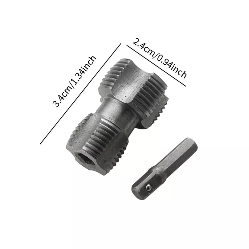 DY TOOLS Pipe Thread Tool Maker Set Yellow for Plastic Pipe Threading (Set of 6 Pcs)