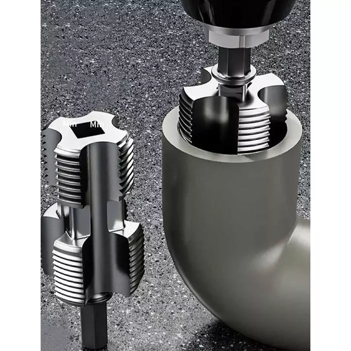 DY TOOLS Pipe Thread Tool Maker Set Yellow for Plastic Pipe Threading (Set of 6 Pcs)