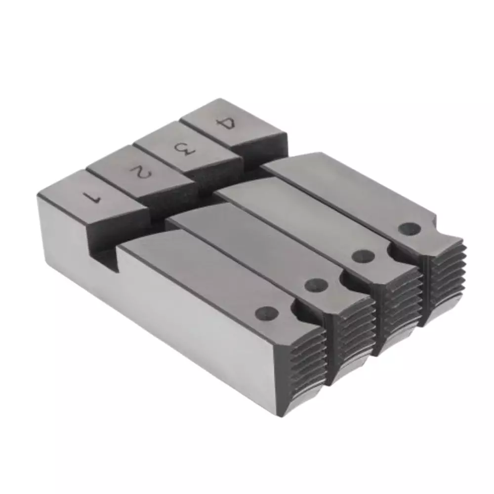 Jawsons HSS Pipe Dies for Pipe Threading Machine 1 - 2 inch & 1/2 - 3/4 inch BSP Combo, Grey