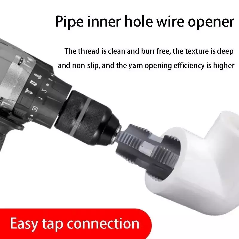 DY TOOLS Internal+ External PVC Pipe Threader Kit Steel/Copper for 20 & 25 mm Pipes