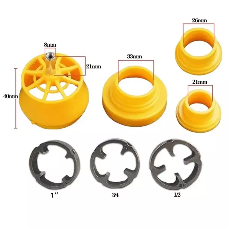 DY TOOLS Pipe Threading Dies Cotton 12.7, 19 & 25 mm Size for PVC & Plastic Pipe (Pack of 3)