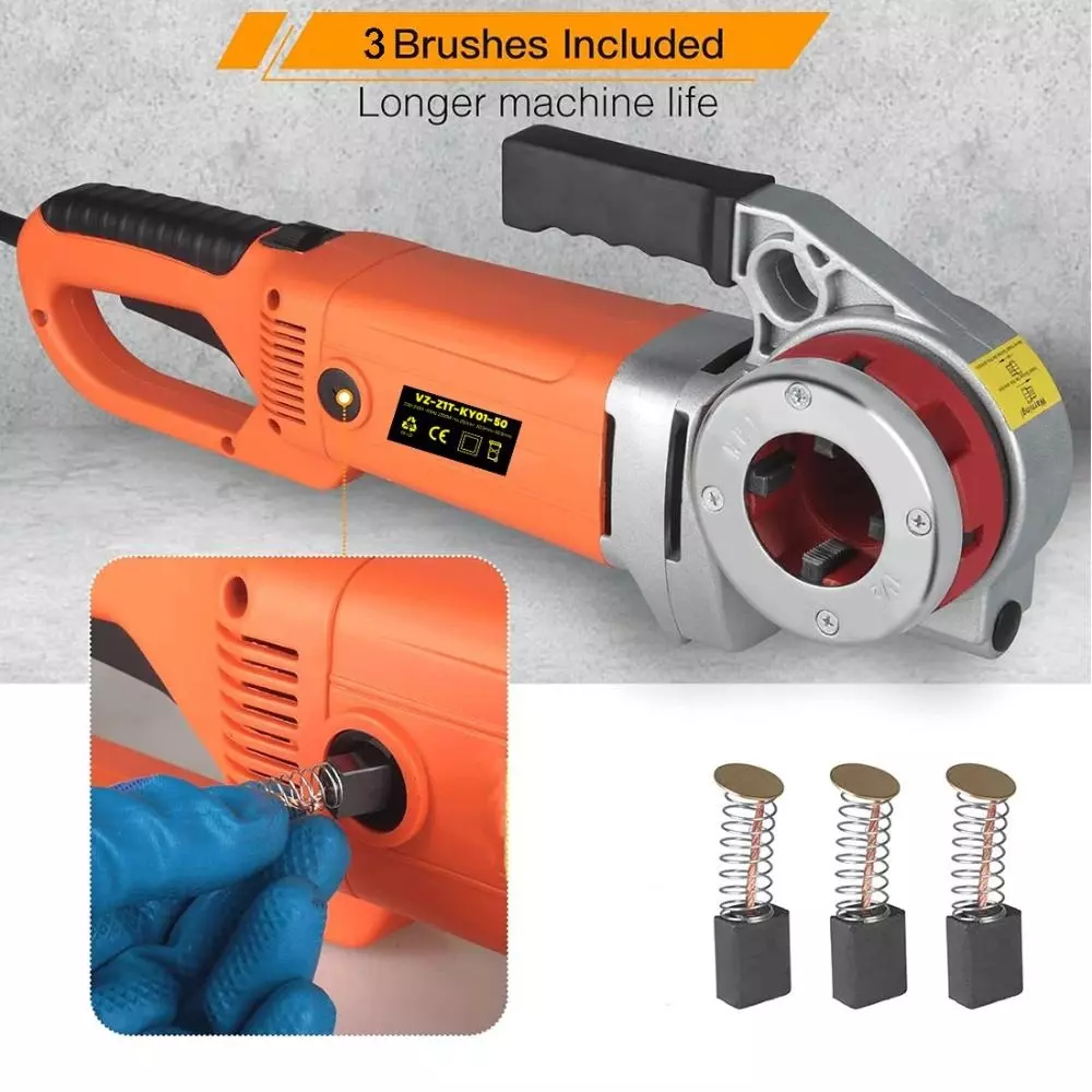 voltz-electric-pipe-threader-with-6-hss-dies-12-inch-to-2-inch-127-mm-to-508-mm-copper-winding-motor-and-2300-w-rated-power-vz-pmt-2300