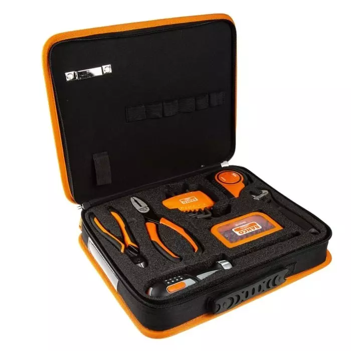 Bahco 51 Piece Fabric Tool Folder Tool Kit with Case, 4750FB5BFF1
