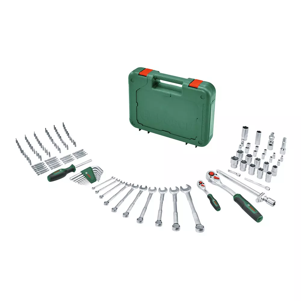 bosch-132-pcs-hand-tool-kit-mixed-drive-silver-green-color-for-home-garage-workshops-1600a02z9b
