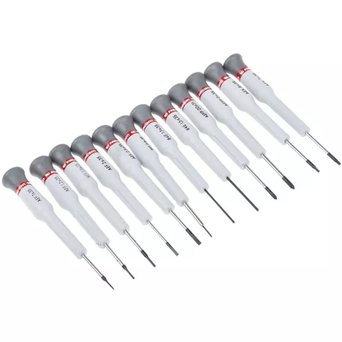 Facom 12 Piece Electronics Tool Kit with Case, MT.RS2