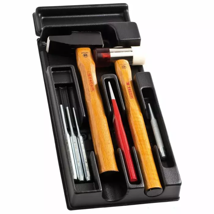 Facom 7 Piece Hammer Tool Kit Tool Kit with Case, MOD.MI1PB
