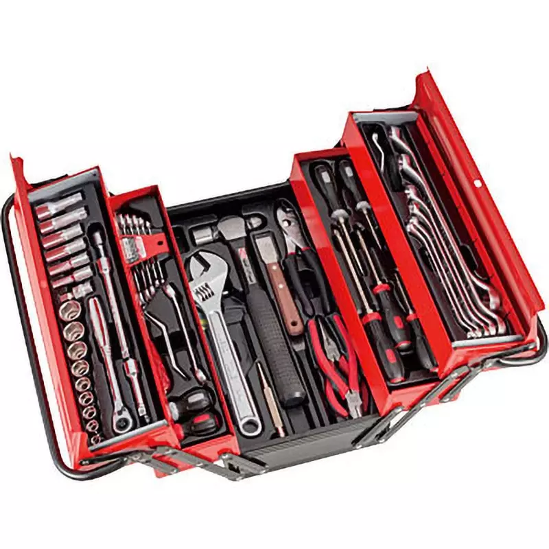 TONE Tool Set 500Ad 9.5 mm Square Drive, 500AD (Set of 61 Pcs)