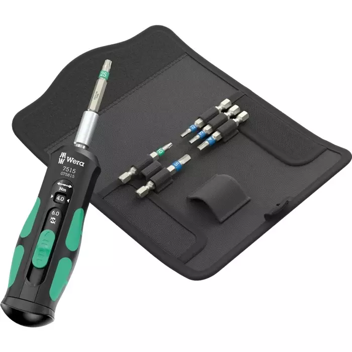 Wera Tool Kit 1/4 Inch (6.35 mm) Drive Size Black & Silver for Industrial Use, 05075850001