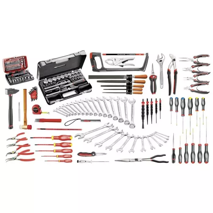 Facom 168 Piece Industrial Maintenance Set Industrial Maintenance Set with Foam Inlay, CM.130A