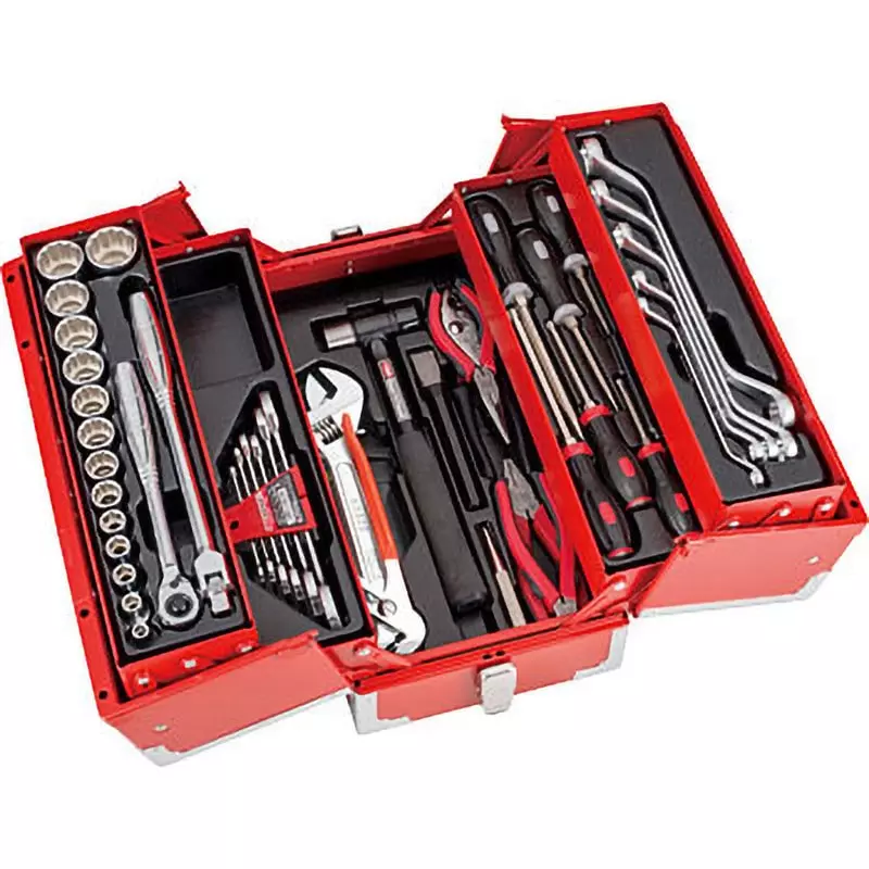 TONE Tool Set Tss4331 12.7 mm Square Drive, TSS4331SV (Set of 53 Pcs)
