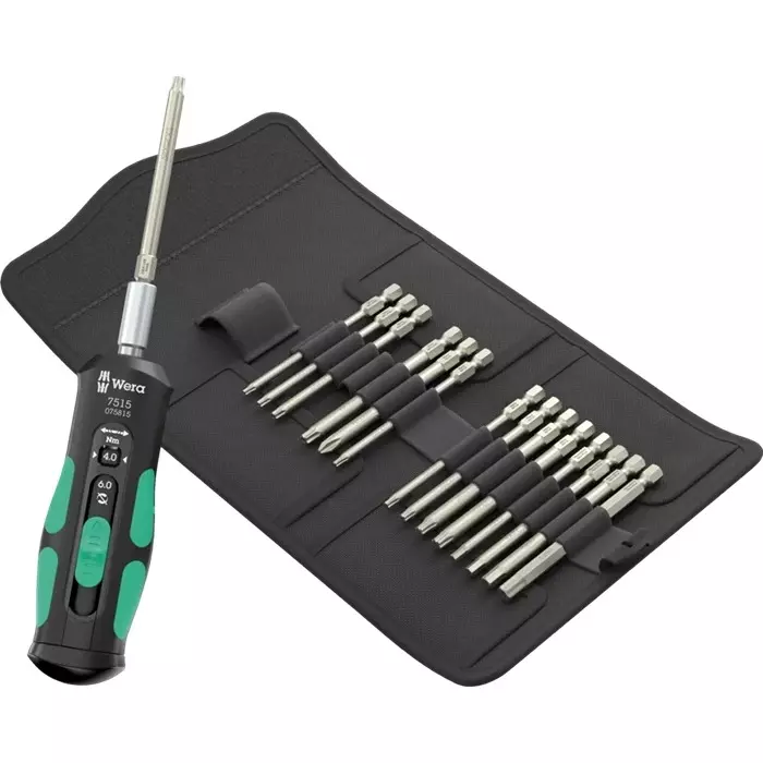 Wera Tool Kit 1/4 Inch (6.35 mm) Drive Size Black & Silver for Industrial Use, 05075851001