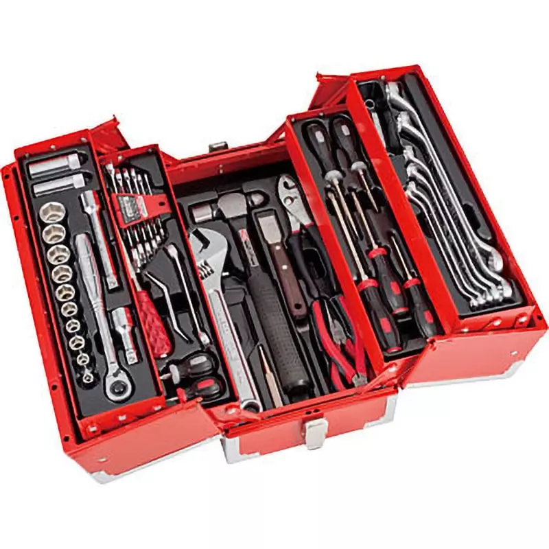 TONE Tool Set Tsa4331 12.7 mm Square Drive, TSA4331BK (Set of 56 Pcs)