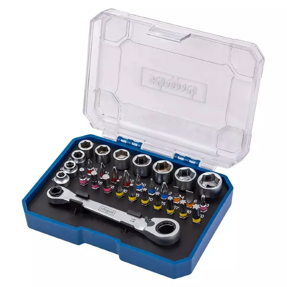 Scheppach 31 Piece Tool Kit 6.35 mm (1/4 inch) Sq Drive, Sch-2311-5