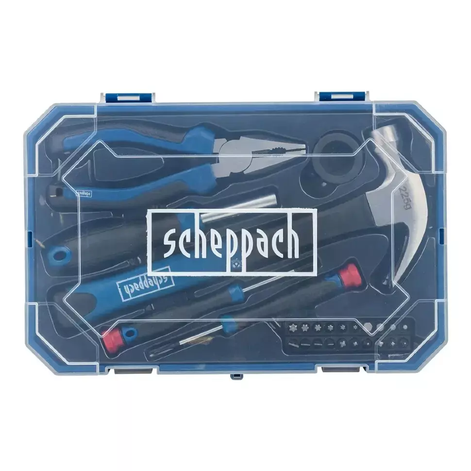 Scheppach 26 Pcs Tool Set for Basic Plumbing and Household Tasks, Sch-2261K