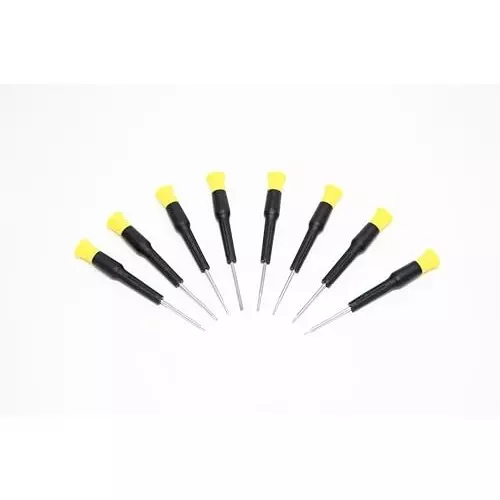 WMC 65-in-1 Screwdriver and Bit Set Flat Head Alloy Steel Ergonomic Handle Black & Yellow 1.58 Kg