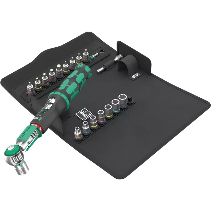 Wera Torque Spanner Kit 1/4 Inch (6.35 mm) Drive Size Silver for Industrial Use, 05136073001