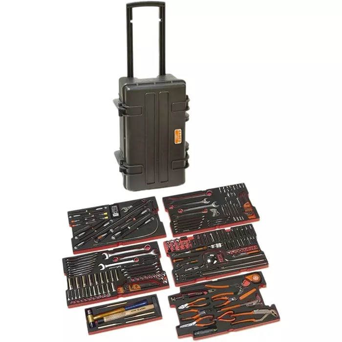 Bahco 240 Piece Heavy Duty Rigid Case Aviation Tool Kit with Box, 4750RCHDW01FF1