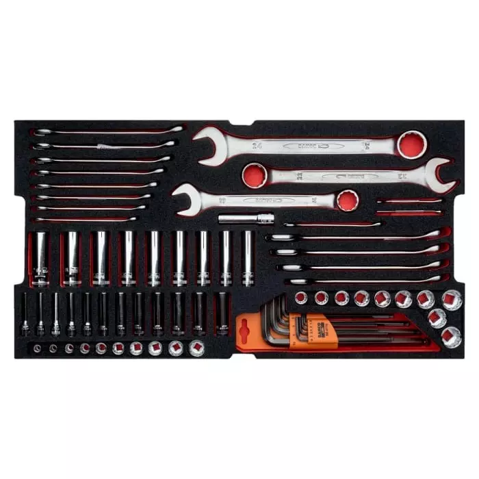 Bahco 240 Piece Heavy Duty Rigid Case Aviation Tool Kit with Box, 4750RCHDW01FF1