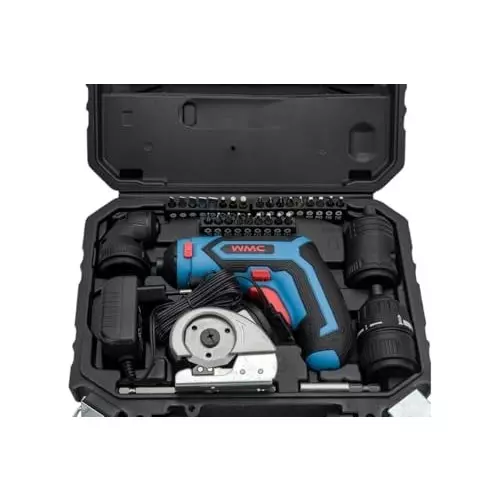 WMC 36 Piece Cordless Screwdriver Set Torx Head Durable & Compact Design Chrome Vanadium Steel, Plastic For DIY, Home, and Car Repair