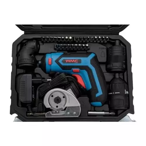 WMC 36 Piece Cordless Screwdriver Set Torx Head Durable & Compact Design Chrome Vanadium Steel, Plastic For DIY, Home, and Car Repair