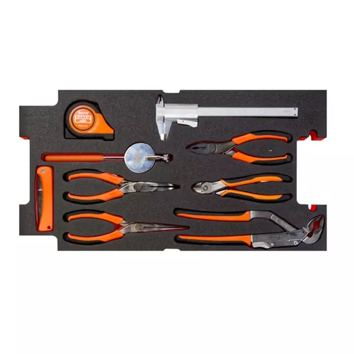 Bahco 194 Piece Heavy Duty Rigid Case General Purpose Tool Kit with Box, 4750RCHDW01FF3